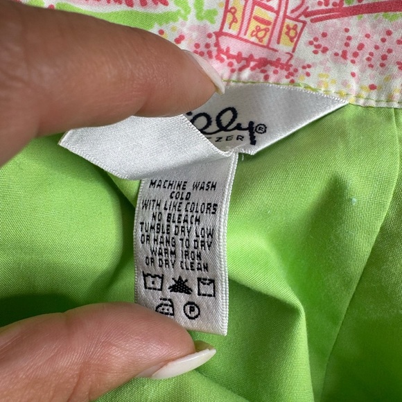 Vintage Lilly Pulitzer Loise Heart Pocket Skirt in Cabana Banana - Picture 5 of 7